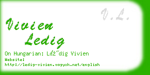 vivien ledig business card